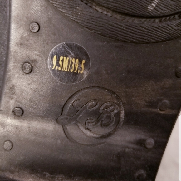 MUST SEE LUCKY BRAND ZIPPER BLACK LEATHER WOMEN BOOTS SIZE 39.5/9.5 - Picture 7 of 8